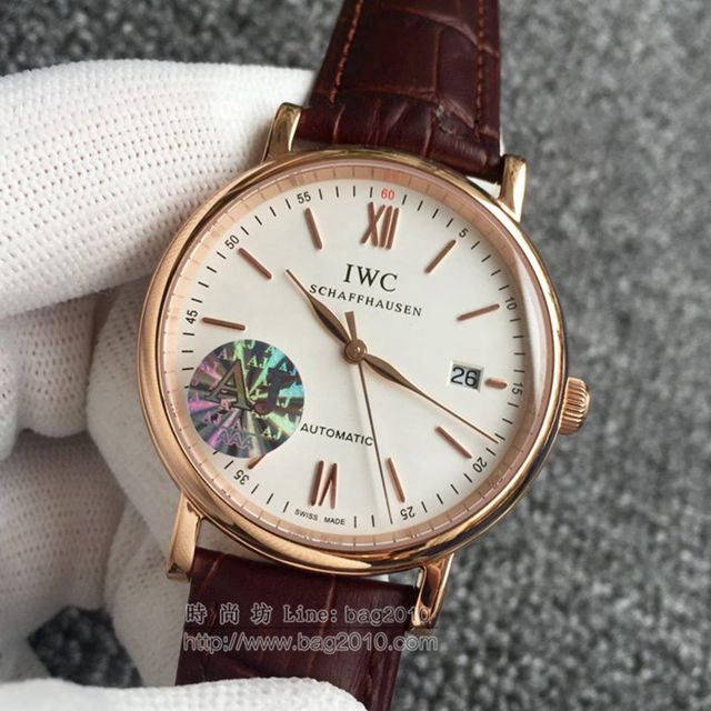 IWC手錶 萬國波濤菲諾商務簡約腕表 萬國經典男士腕表 萬國機械男表  hds1502